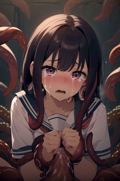 サンプル画像1:触手の苗床にされた美少女たち 420枚(AI kawaii girl) [d_423375]