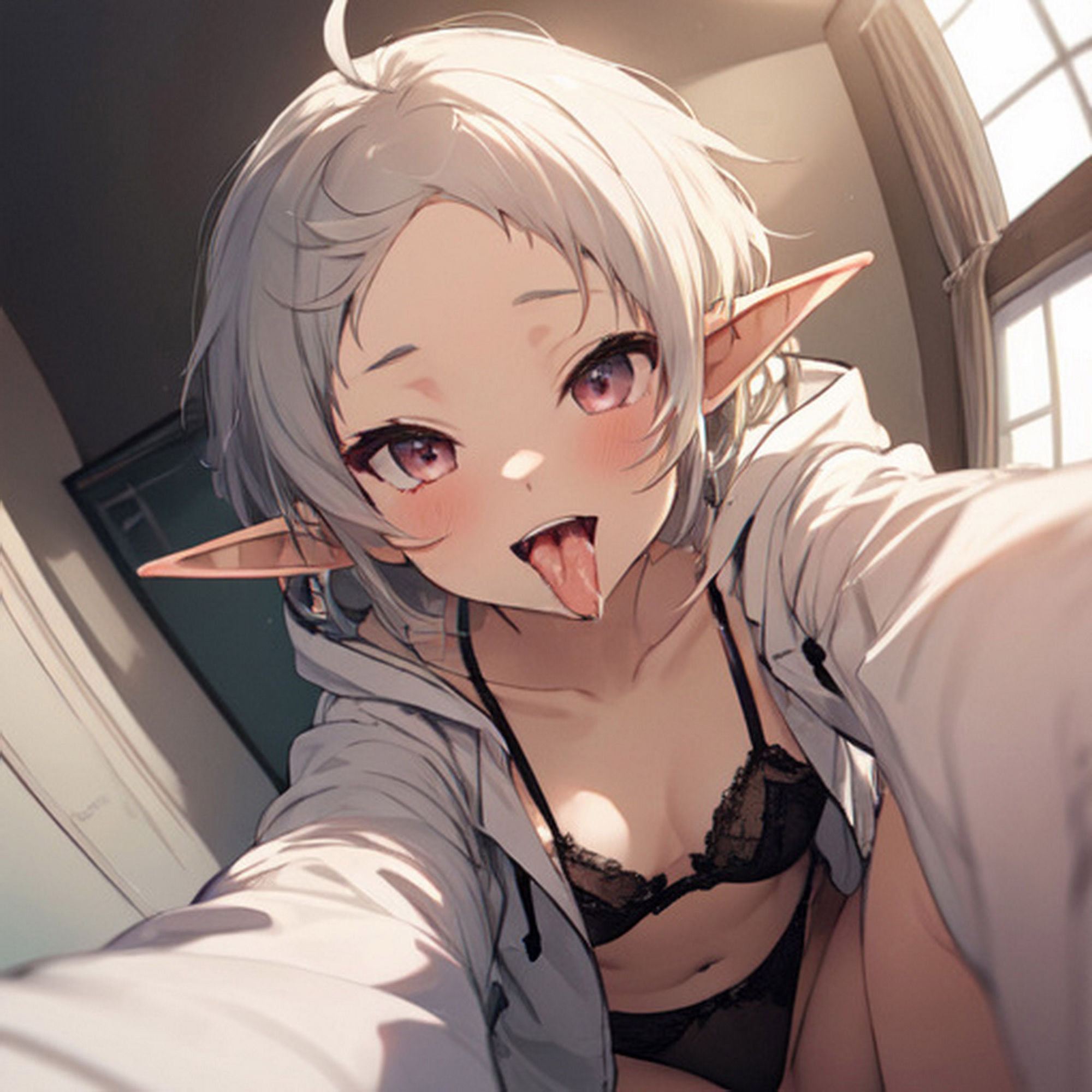 サンプル画像4:ベットへのお誘い シルフィー(サクマのアトリエ) [d_423399]