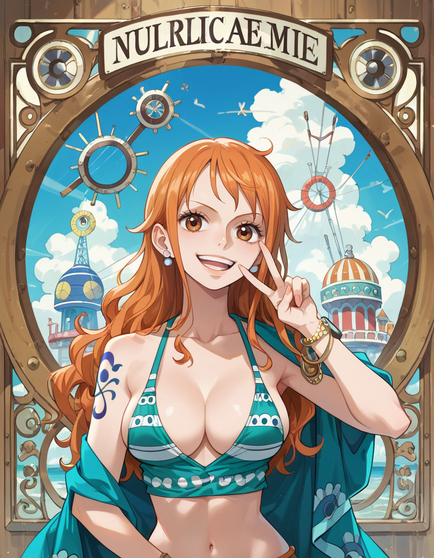 サンプル画像1:【ワ〇ピース】ナ〇の写真集 プレミアム(DJart_ISUKO) [d_423422]