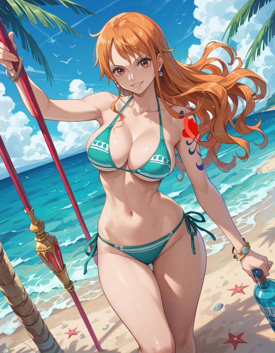 サンプル画像2:【ワ〇ピース】ナ〇の写真集 プレミアム(DJart_ISUKO) [d_423422]