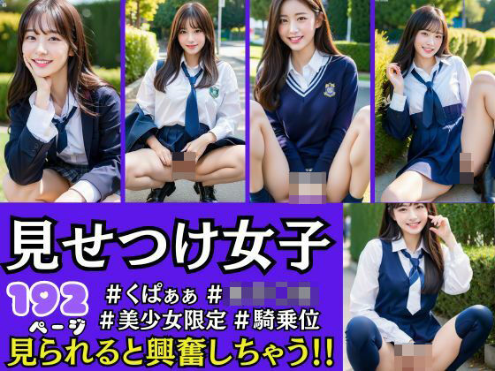 見せつけ女子 見られると興奮しちゃう！＃くぱぁ＃女子○生＃騎乗位