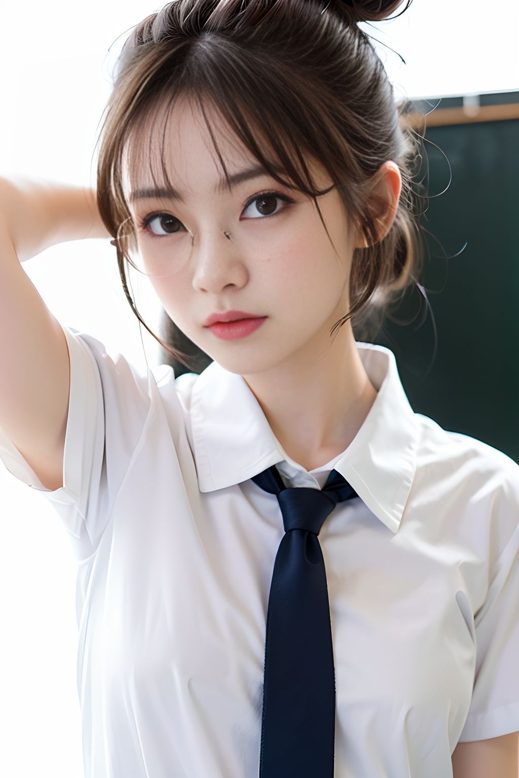 サンプル画像3:女子校生無料案内所(AIの日常キリトリ研究所) [d_423441]