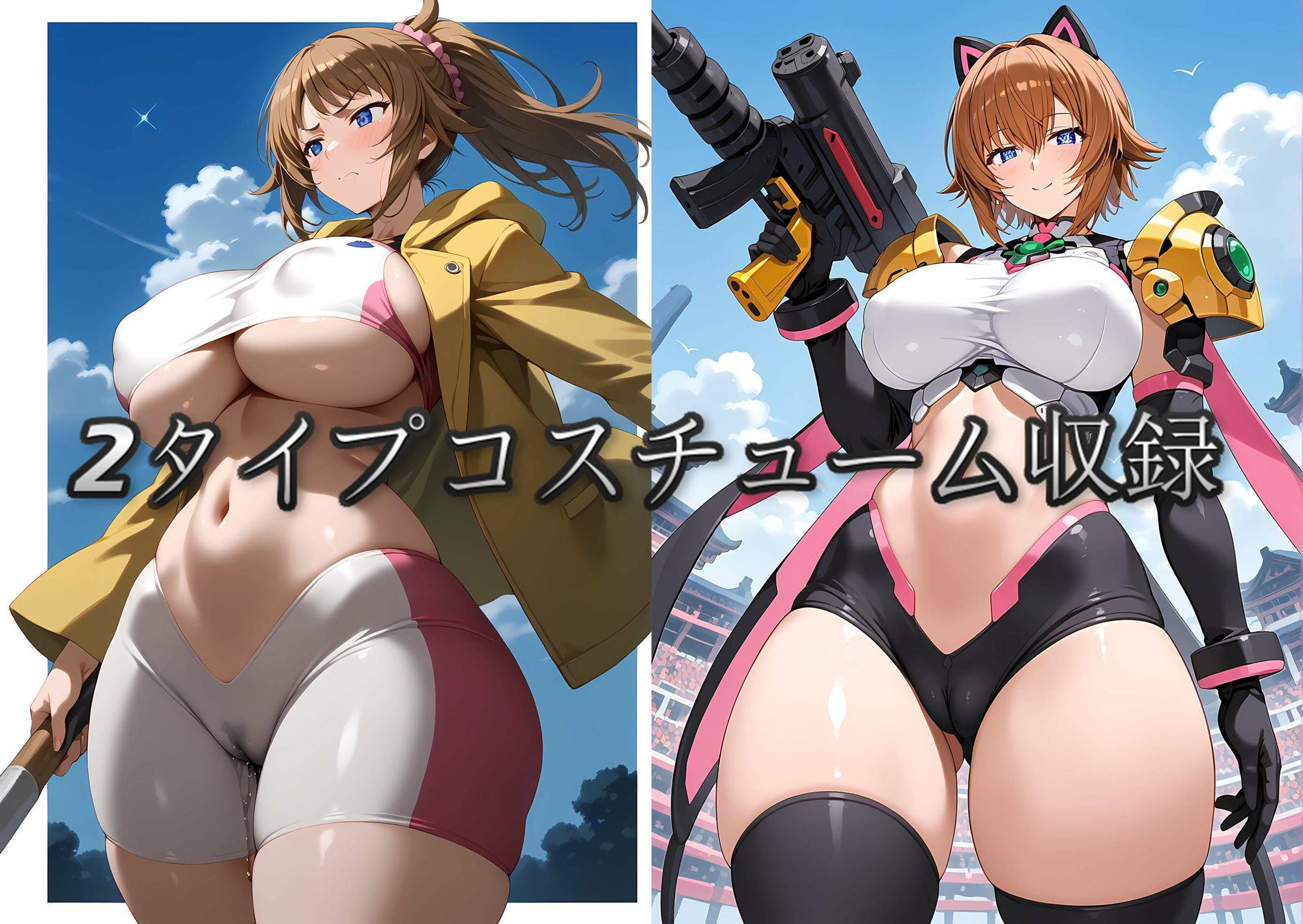 サンプル画像2:『ホシノ・フミナ』×『あばたーふみな』ガンタム ビルド ファイターズ 【CG集】(MOD@AIイラスト) [d_423452]