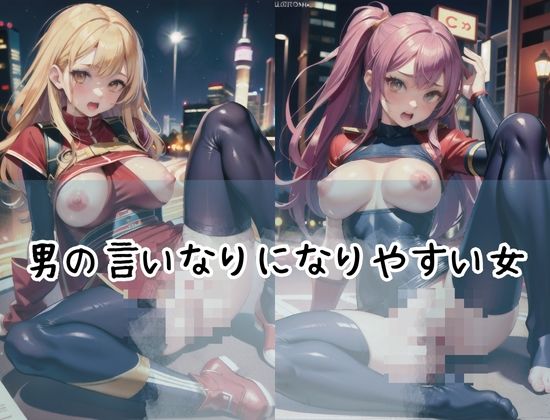 サンプル画像1:気弱なレンジャーメスたち’男の言いなりになりやすい雌達’(美味しいもの) [d_423551]