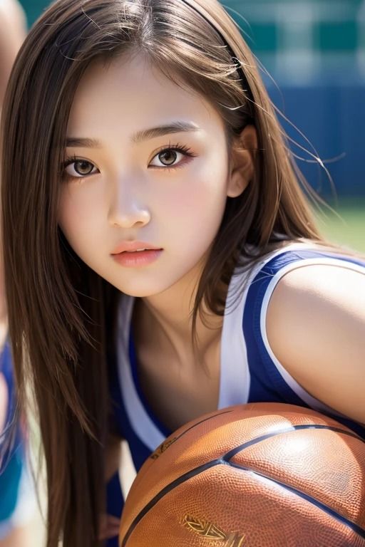 サンプル画像1:女子校生部活シリーズバスケットボール(aigirlphoto) [d_423586]