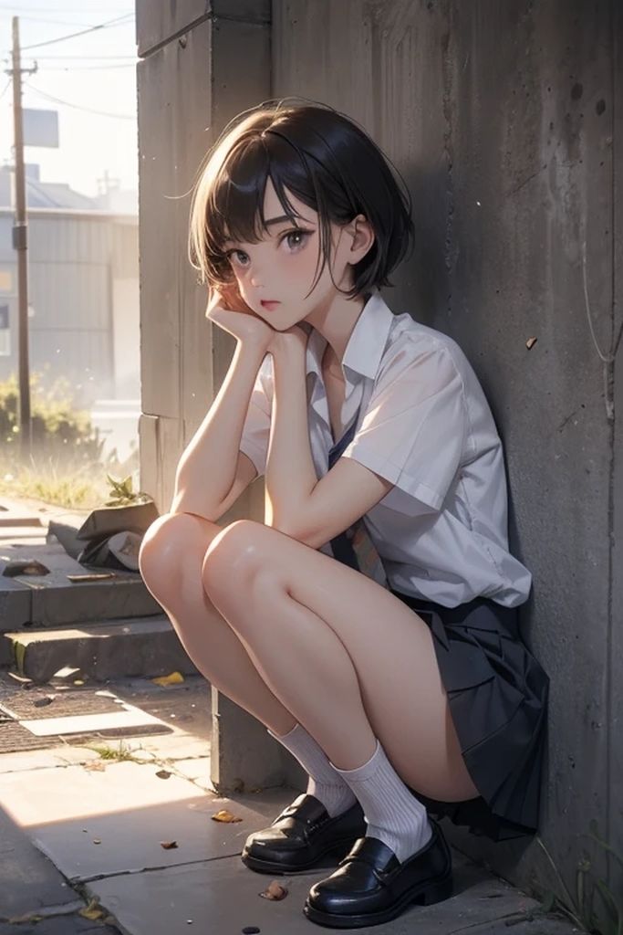 サンプル画像1:AIエロ画像20枚廃墟ホテル1(もう限界) [d_423636]