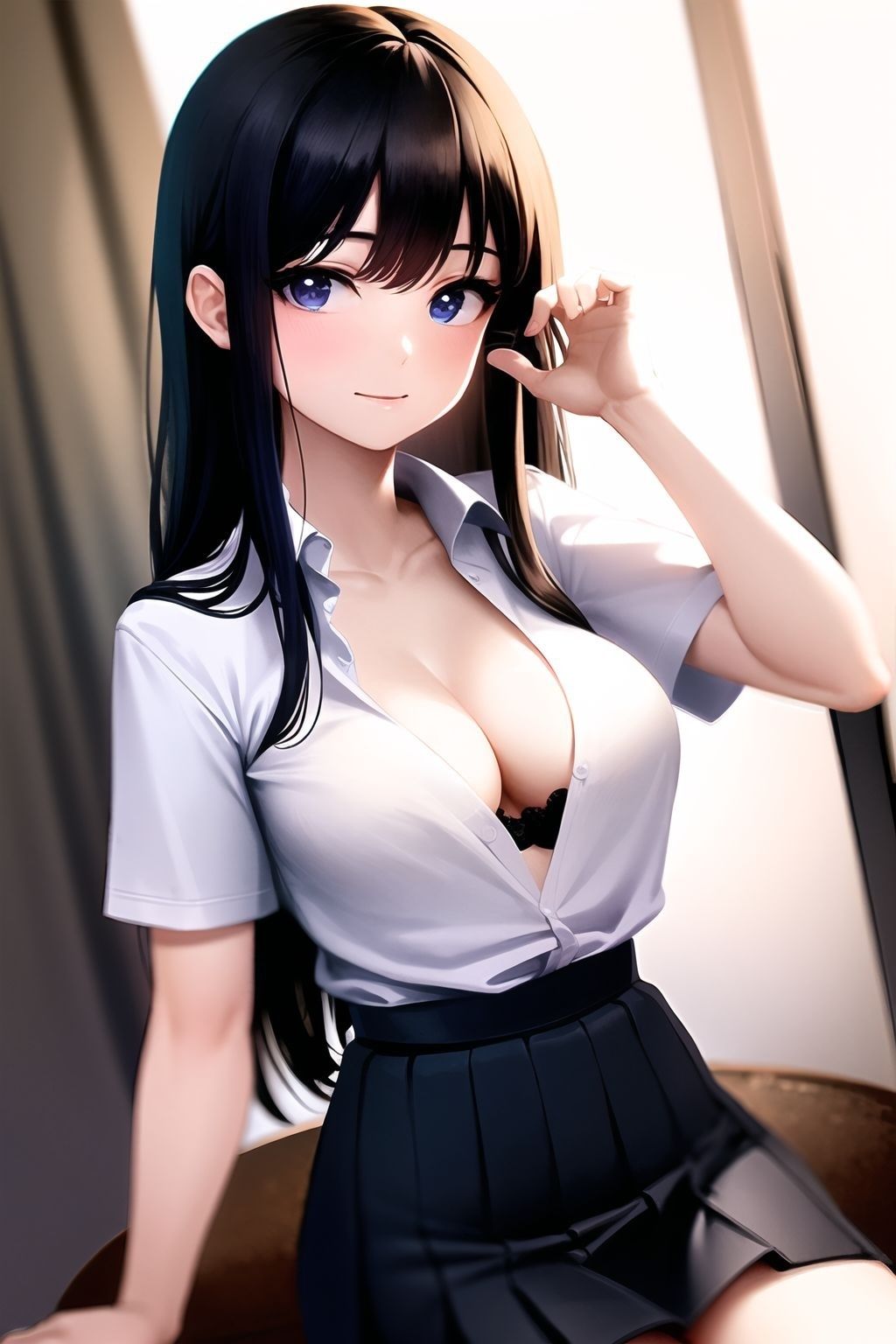 サンプル画像2:【透明人間になって潜入してみた】 名門女子校の優等生(美女コレクション) [d_423895]