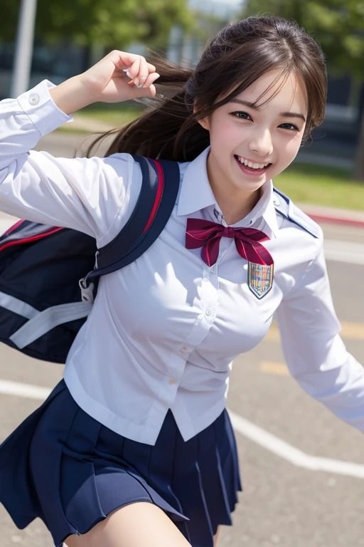 サンプル画像1:走る女の子写真集(aigirlphoto) [d_424111]