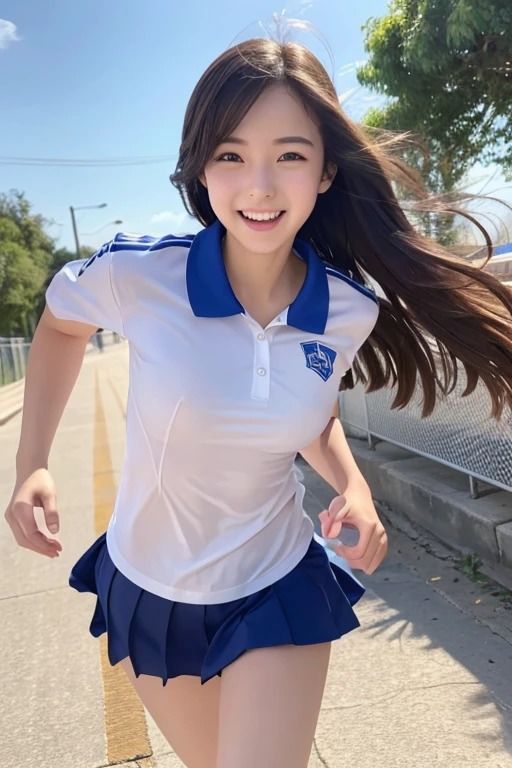 サンプル画像4:走る女の子写真集(aigirlphoto) [d_424111]