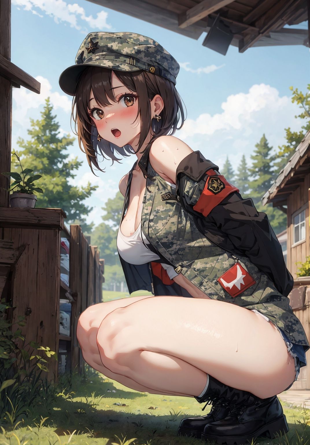 サンプル画像1:肉欲にまみれた女兵士の日常(インモラル工房) [d_424191]