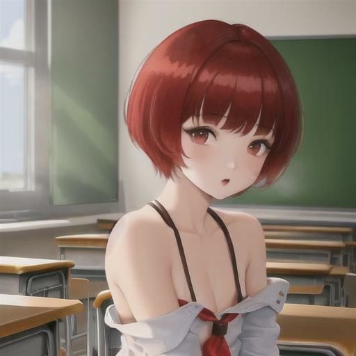 サンプル画像5:赤髪おかっぱちゃんのどこでも露出！！(まんまんちん) [d_424226]