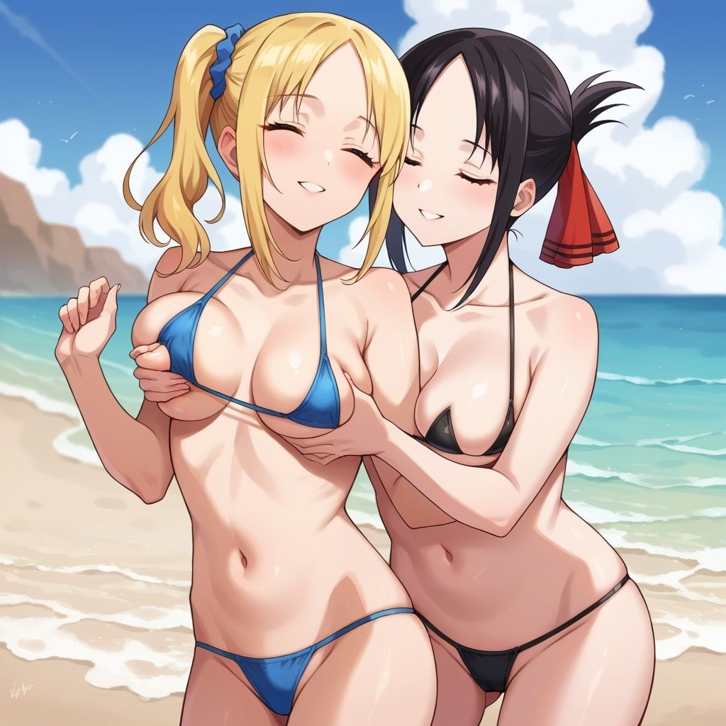 サンプル画像3:かぐや様生徒会ご一行の水着回(鮫島猛) [d_424289]