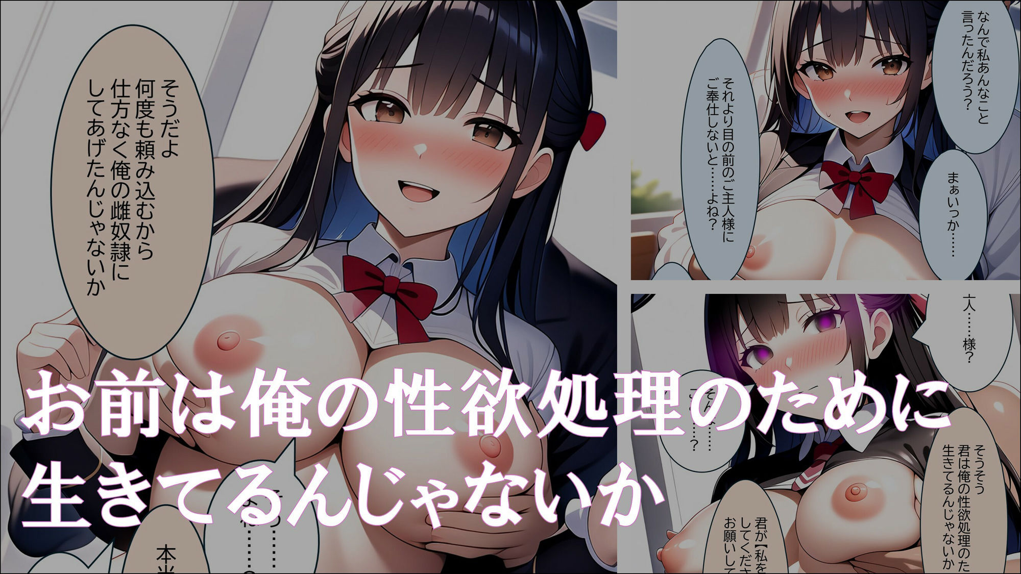 サンプル画像2:学生常識改変『生徒会長？私はご主人様の雌奴●よ？』(ほしあかりワークス) [d_424405]