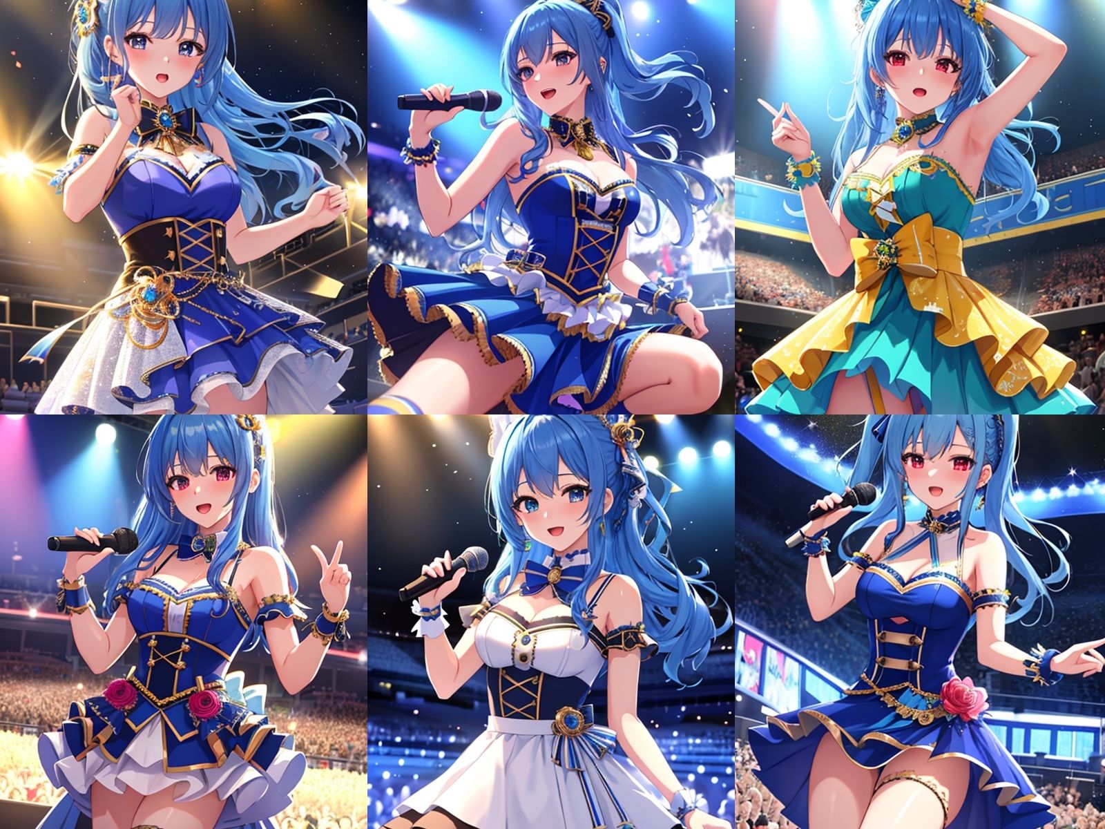 サンプル画像1:人気絶頂の青髪アイドルが中出しセックスでビッチになりアヘ顔をキメた件(ビッチ化計画) [d_424416]