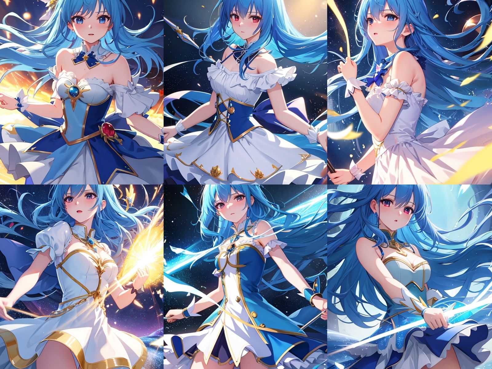 サンプル画像1:最強の青髪魔法少女が中出しセックスでビッチになりアヘ顔をキメた件(ビッチ化計画) [d_424426]