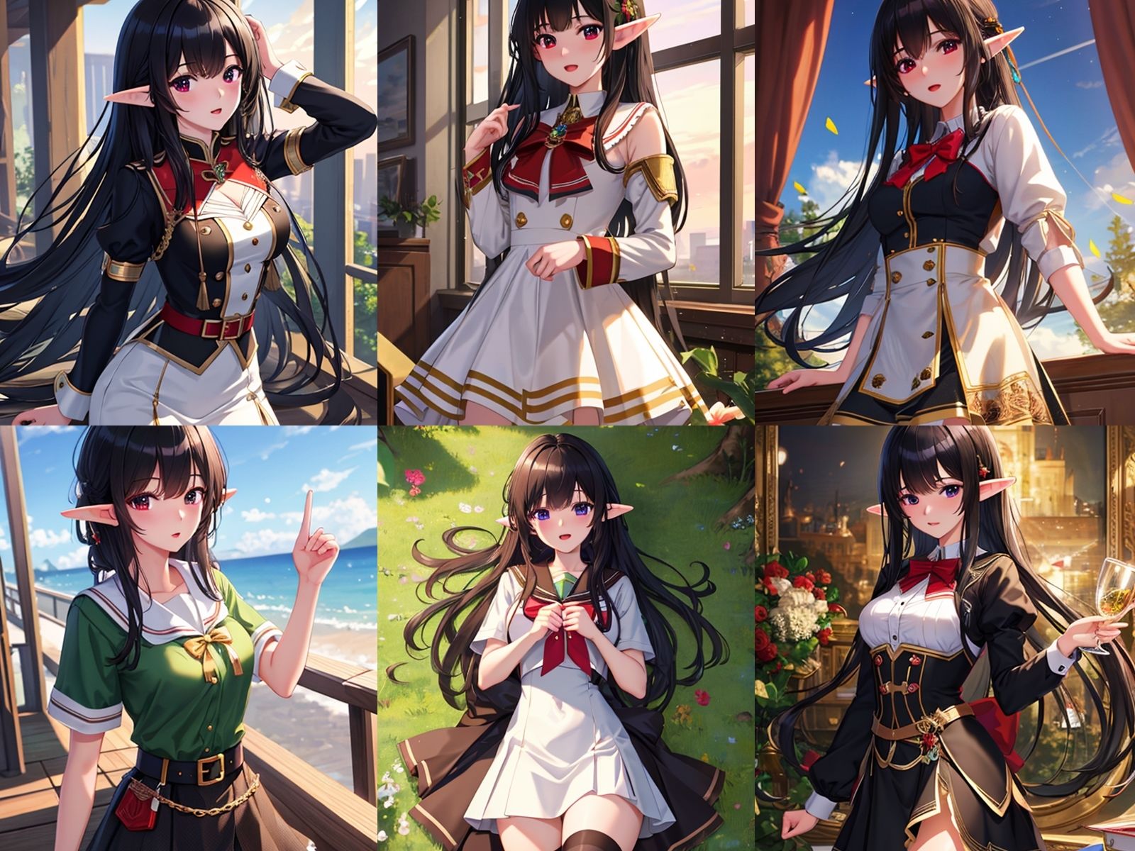 サンプル画像1:黒髪エルフJKが中出しセックスでビッチになりアヘ顔をキメた件(ビッチ化計画) [d_424430]