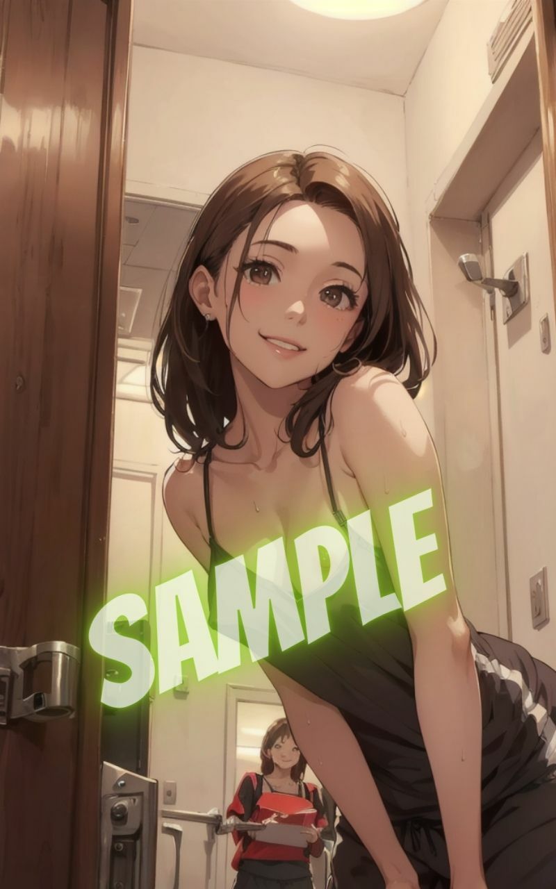 サンプル画像1:お隣さんのご挨拶＆強●引越し手伝いさせられて目の行き所が一点集中(あいかつLABO) [d_424463]