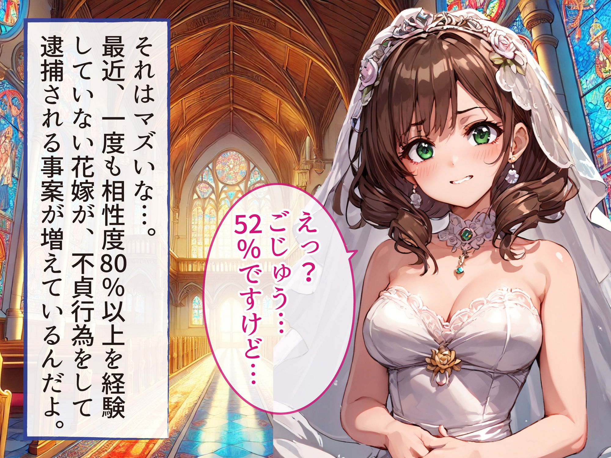 サンプル画像3:花嫁NTRウェデングドレスでメス落ち2(バステトの館) [d_424609]