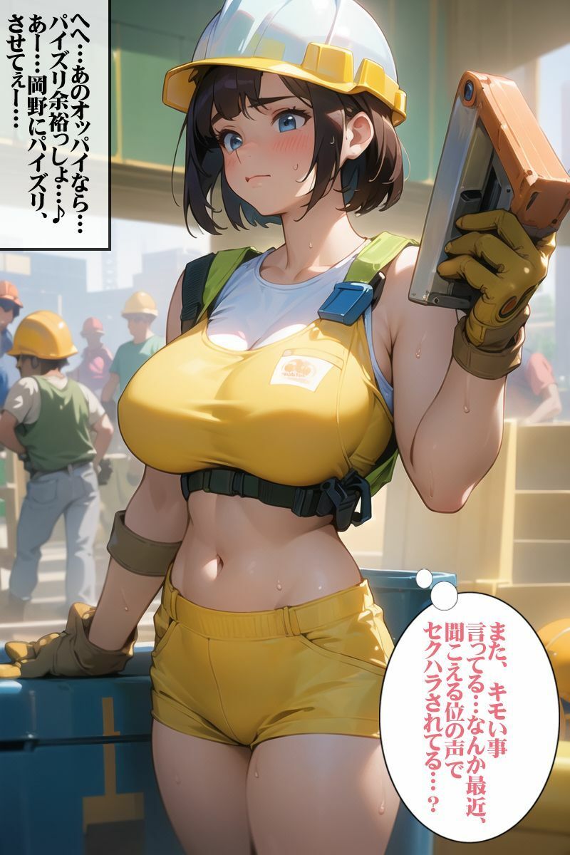 サンプル画像1:俺の代わりに建設現場で働き出した妹が、ガテン系の同僚達にセクハラを受けていた件。(ピンク寺) [d_424737]