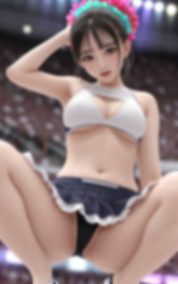 サンプル画像3:客の目線を釘付けにする淫乱チアガールのHなパフォーマンス(えいあいLOVE出版) [d_424840]