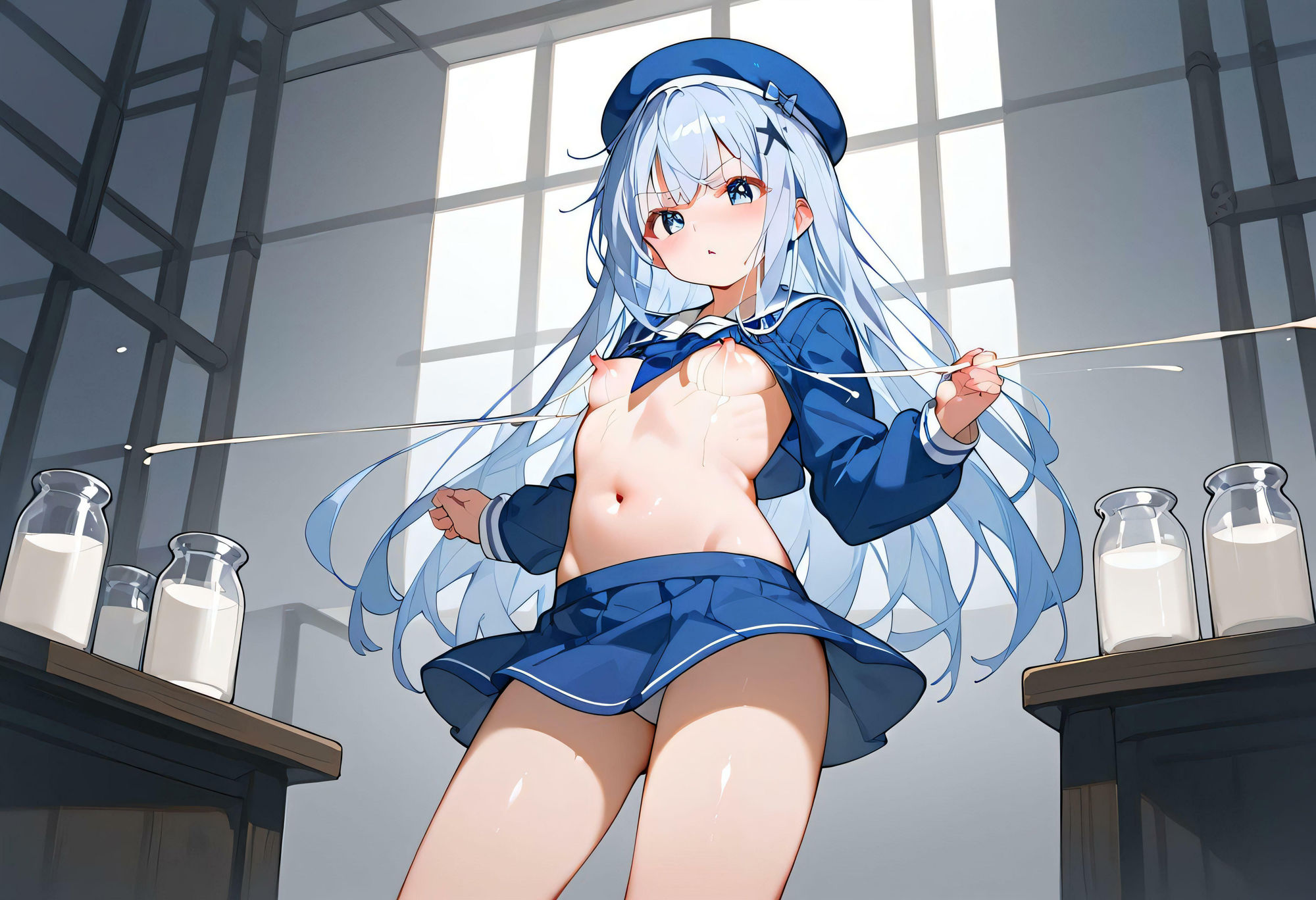 サンプル画像4:ミルクコーヒーと ミルクティー どちらにしますか(マジカルパニック) [d_424842]