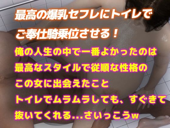 サンプル画像6:【リアル3DCG動画】爆乳美女とトイレ騎乗位盗撮動画公開（4K）(かわいいまんが) [d_424908]