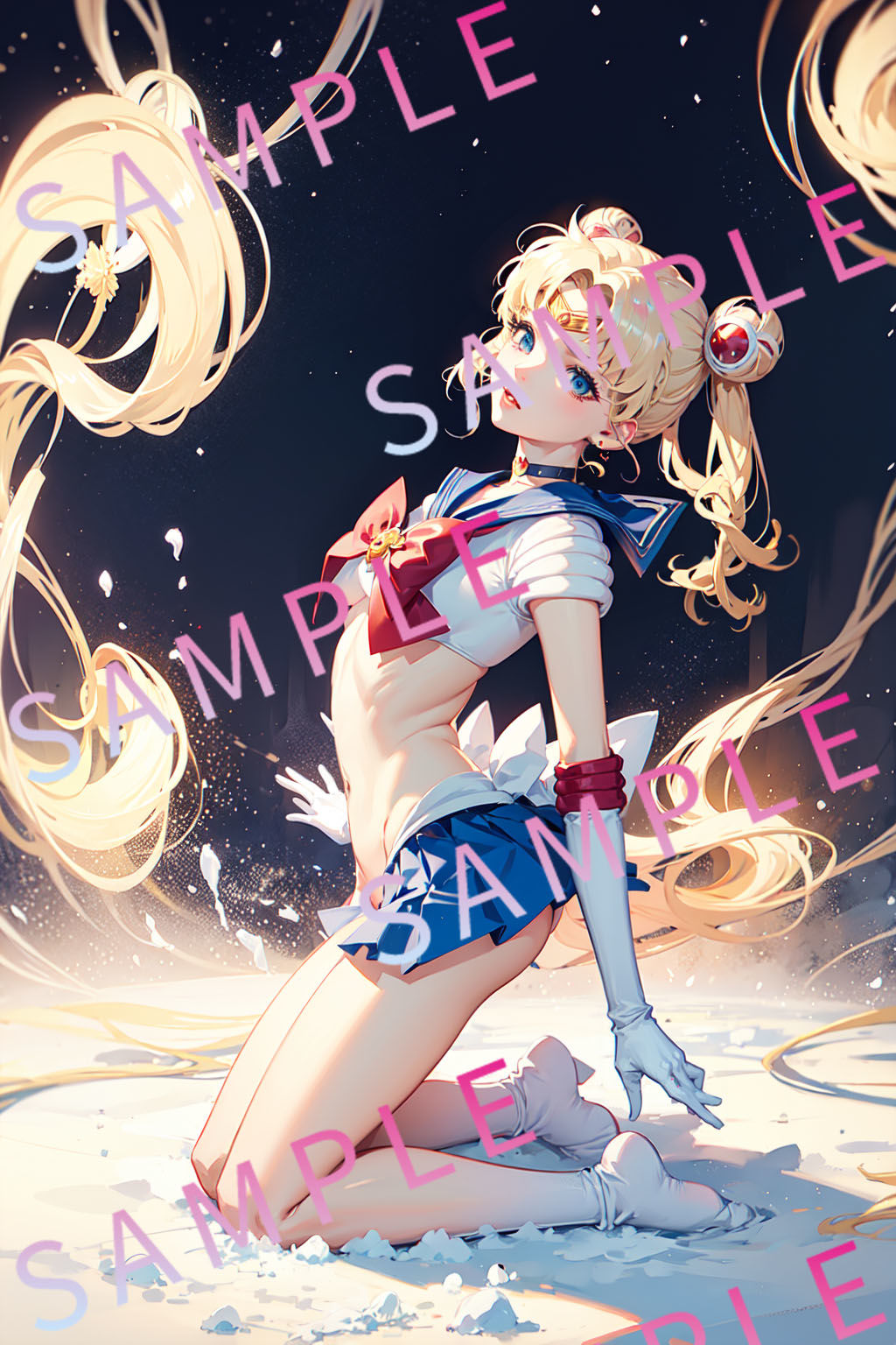 サンプル画像6:セーラー◯ーン【えっちなおせっせ戦士！】＜おっぱい・おま◯こ・挿入・ぶっかけ＞神ショット連発！ポーズで魅せる’エモい’シーンを独り占め(極・AI女子プロダクション) [d_424928]