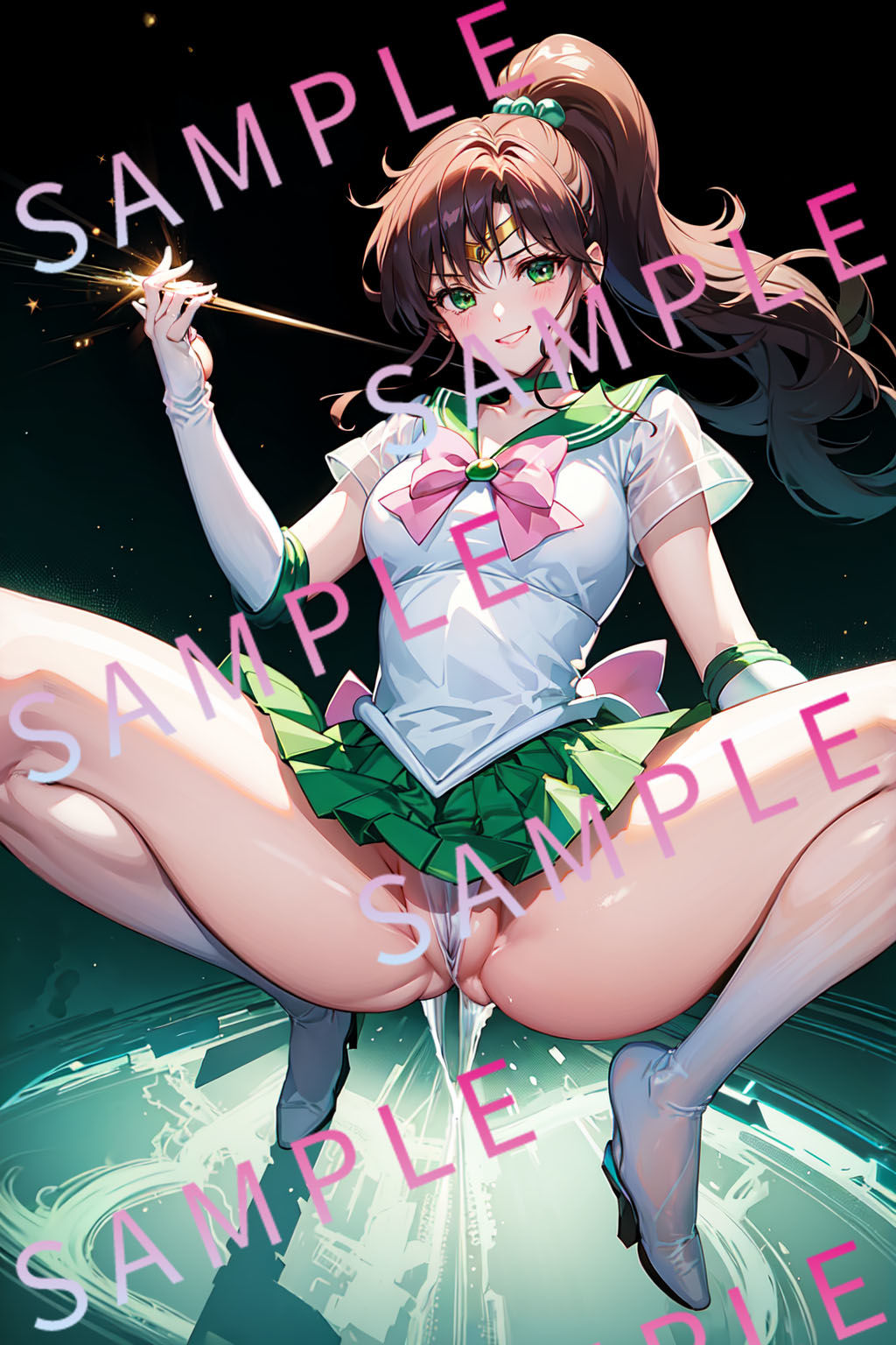 サンプル画像4:セーラー◯ュピター【えっちなおせっせ戦士！】＜おっぱい・おま◯こ・挿入・ぶっかけ＞神ショット連発！ポーズで魅せる’エモい’シーンを独り占め(極・AI女子プロダクション) [d_424944]