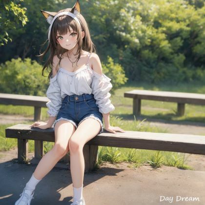 サンプル画像2:猫耳さまーがーる(Day Dream) [d_424977]