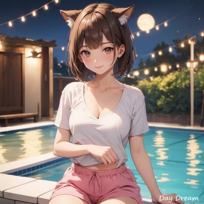 サンプル画像4:猫耳さまーがーる(Day Dream) [d_424977]