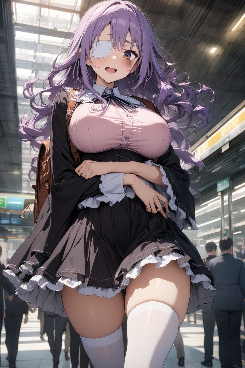 サンプル画像5:60キャラ 私服→セーラー服コス 即オチ2コマ(事務びーむ) [d_424996]