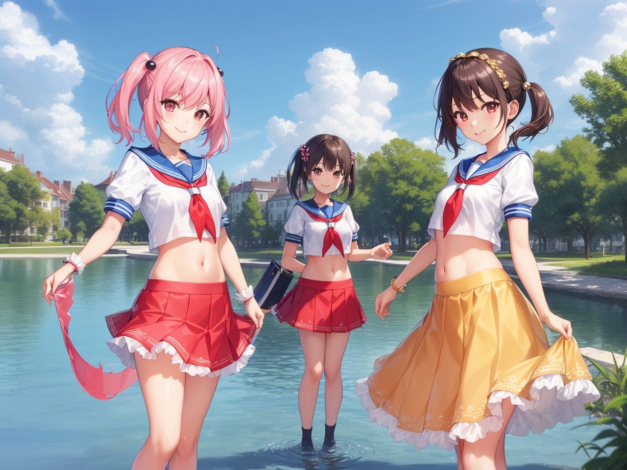 サンプル画像2:集う美女たち〜AIイラスト集〜(くりきんとん) [d_425050]