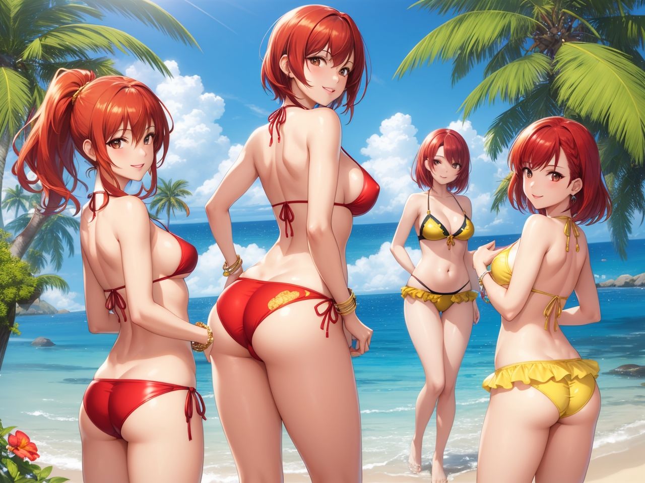 サンプル画像3:集う美女たち〜AIイラスト集〜(くりきんとん) [d_425050]