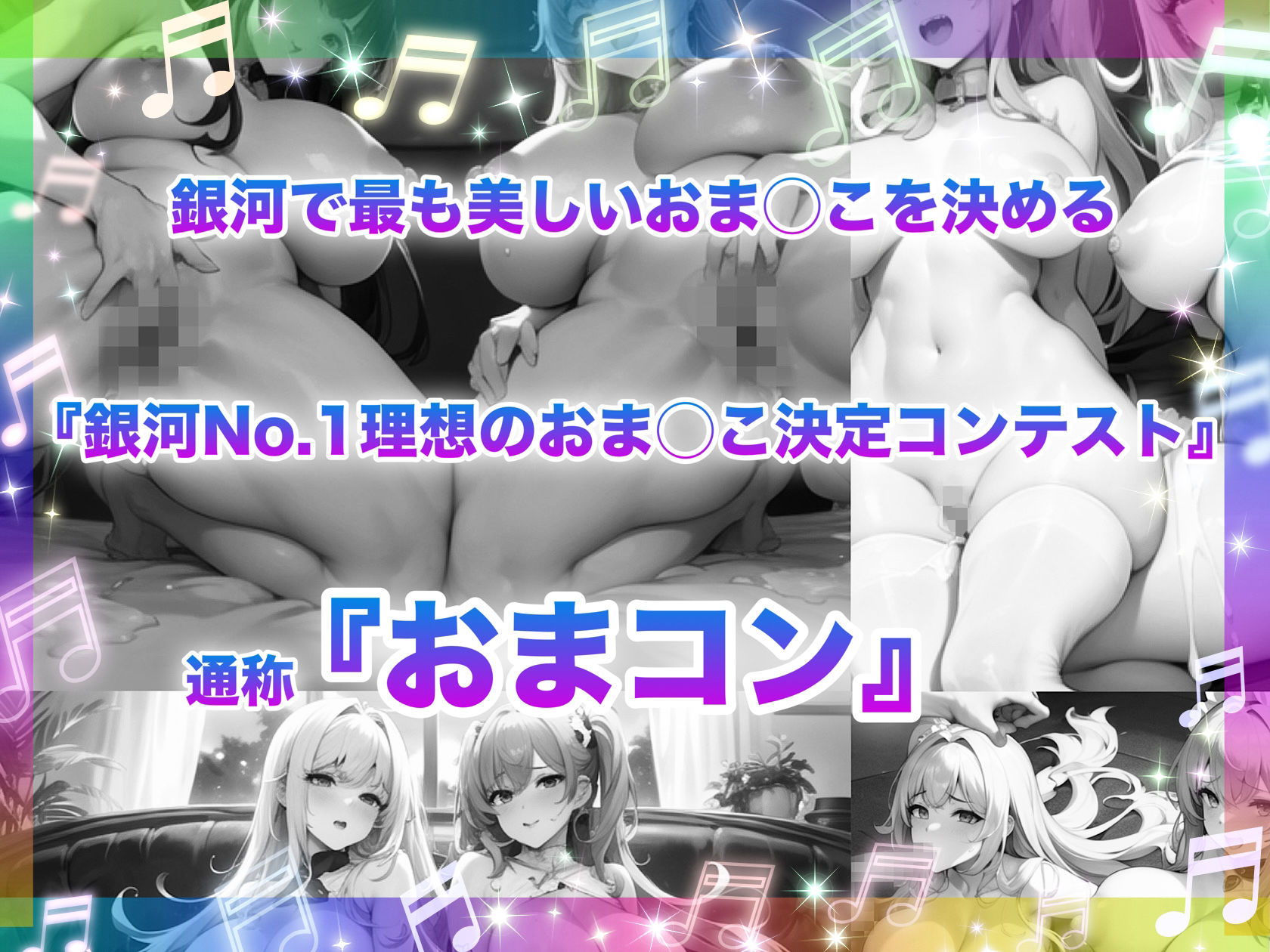 サンプル画像2:銀河No.1理想のおま◯こ決定コンテスト！〜孕ませ！人妻ハーレム部門〜(チア) [d_425077]