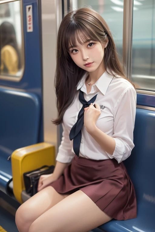 サンプル画像3:乗車中の秘めたる美: 電車の美女たちの魅力(夢幻出版) [d_425140]