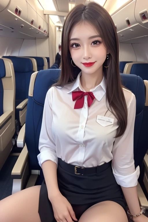 サンプル画像4:空の誘惑: フライト美女のチラリズム(夢幻出版) [d_425148]