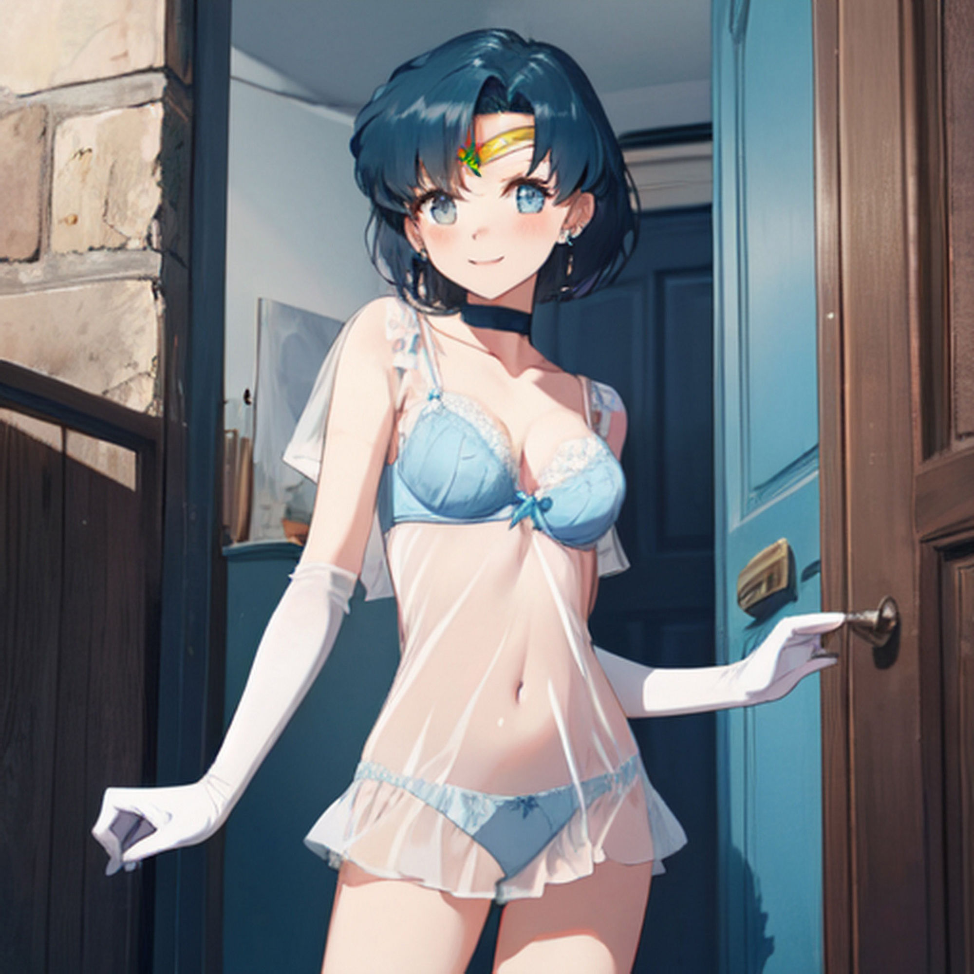 サンプル画像6:ベットへのお誘い セーラーマーキュリー(サクマのアトリエ) [d_425199]