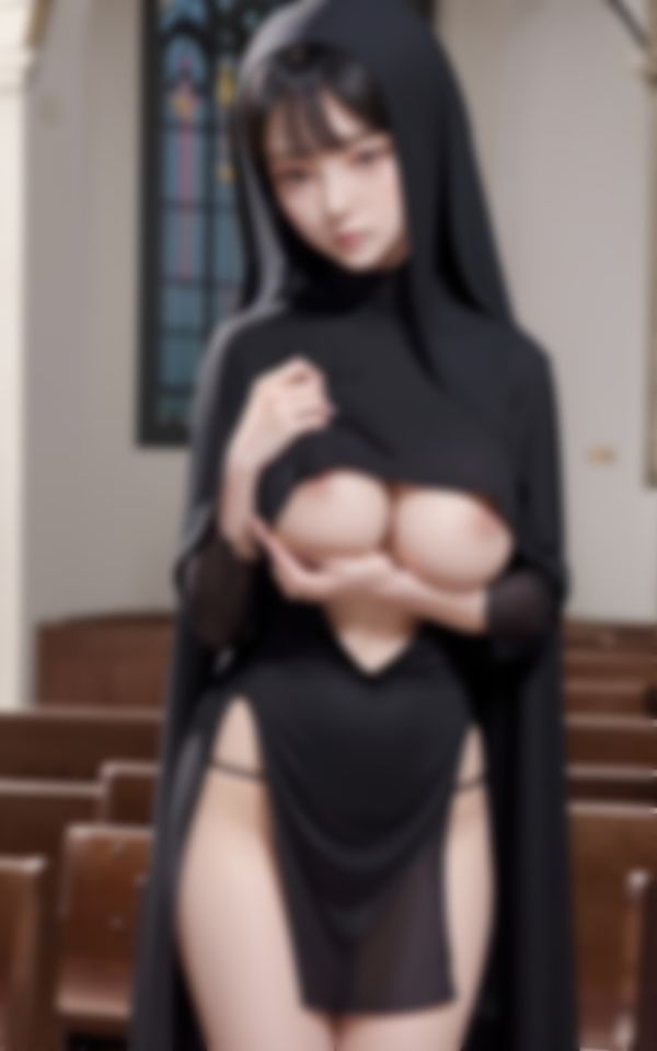 サンプル画像2:何も知らない無垢な新人シスターの身体はとっても淫乱(AI萌え萌えサークル) [d_425361]