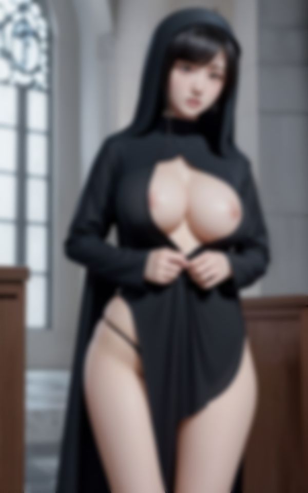 サンプル画像4:何も知らない無垢な新人シスターの身体はとっても淫乱(AI萌え萌えサークル) [d_425361]