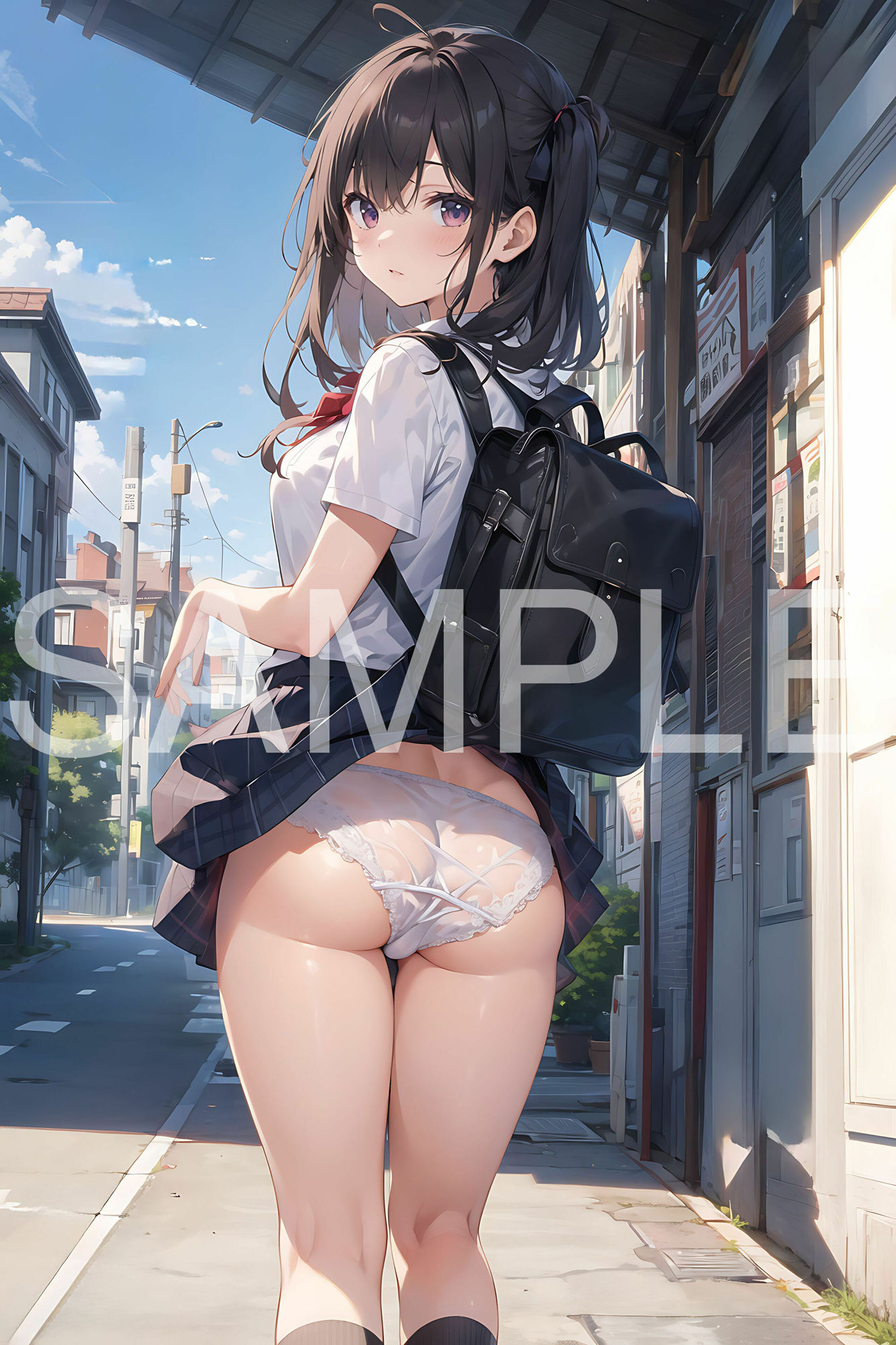 サンプル画像3:ぱんちら×美少女(aiもちち) [d_425375]