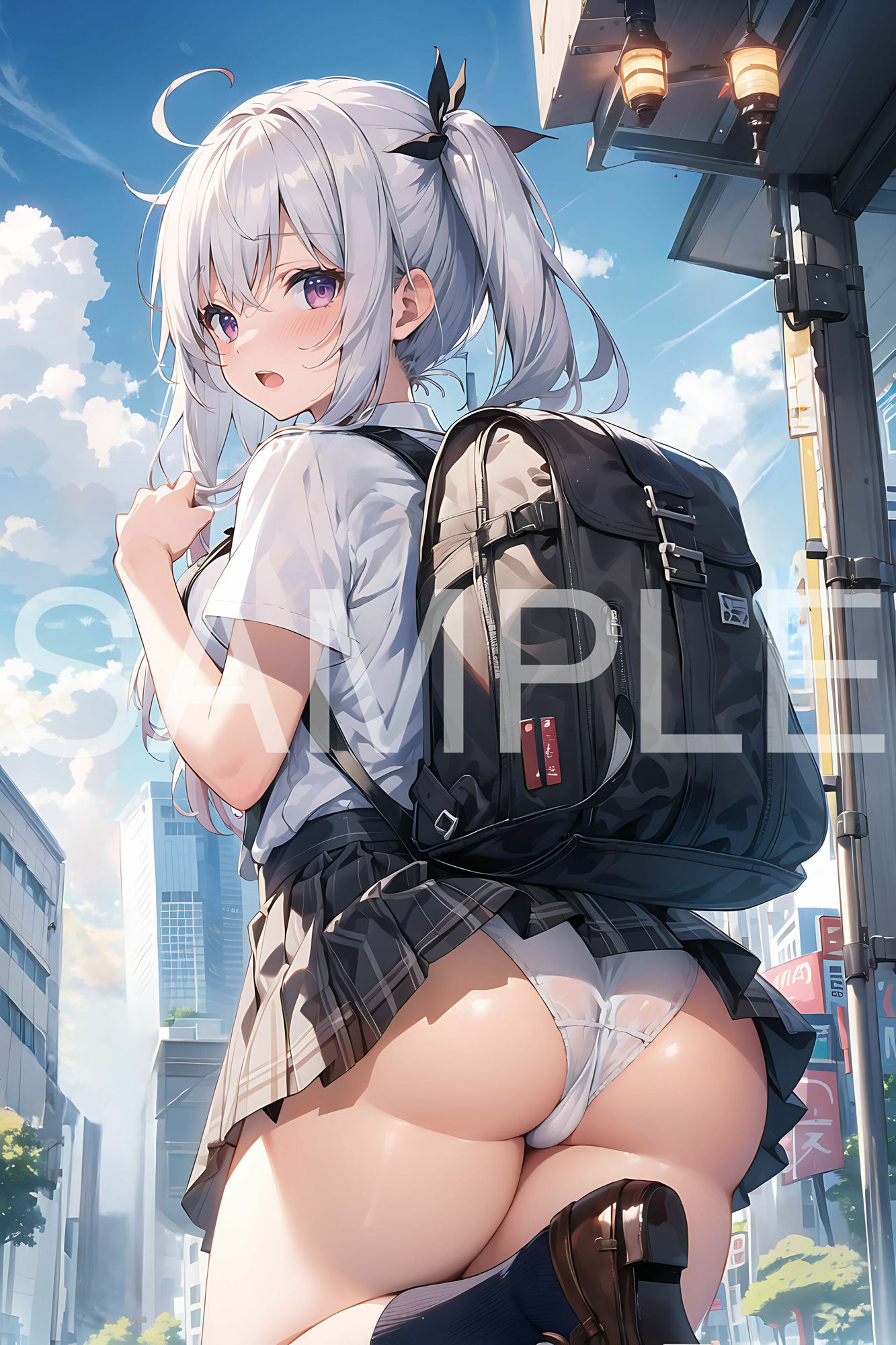 サンプル画像4:ぱんちら×美少女(aiもちち) [d_425375]