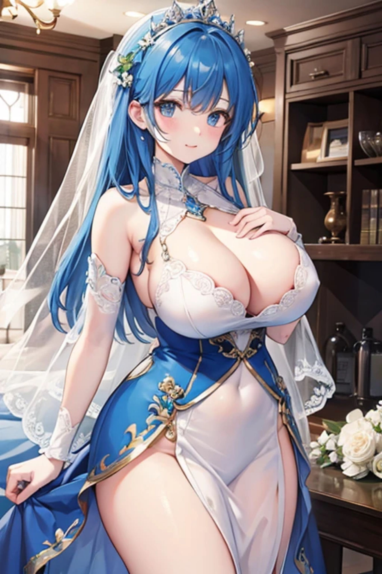 サンプル画像4:ブルーウェディングのアレやコレ(rweb324) [d_425442]