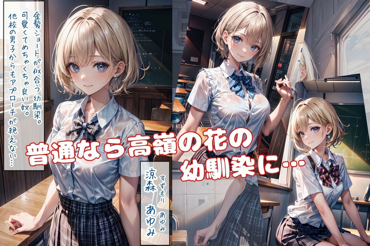 サンプル画像1:幼馴染に羞恥プレイを頼んだら・・・ リモバイ校内散歩でイキまくった話(みるくりんぐ) [d_425452]