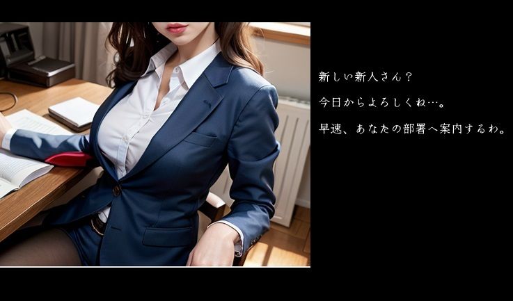 サンプル画像1:妄想イラスト集職場働くお姉さんOLさんと(temp) [d_425463]