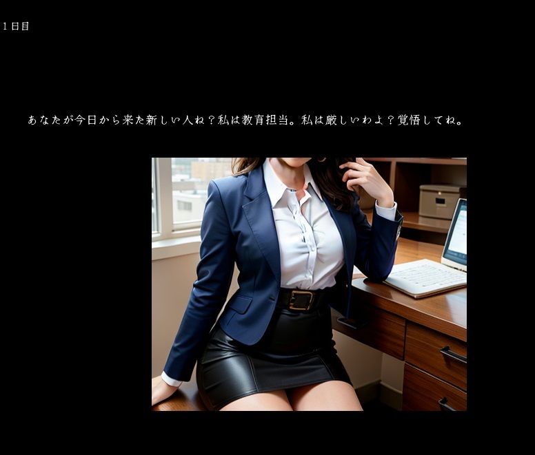 サンプル画像2:妄想イラスト集職場働くお姉さんOLさんと(temp) [d_425463]