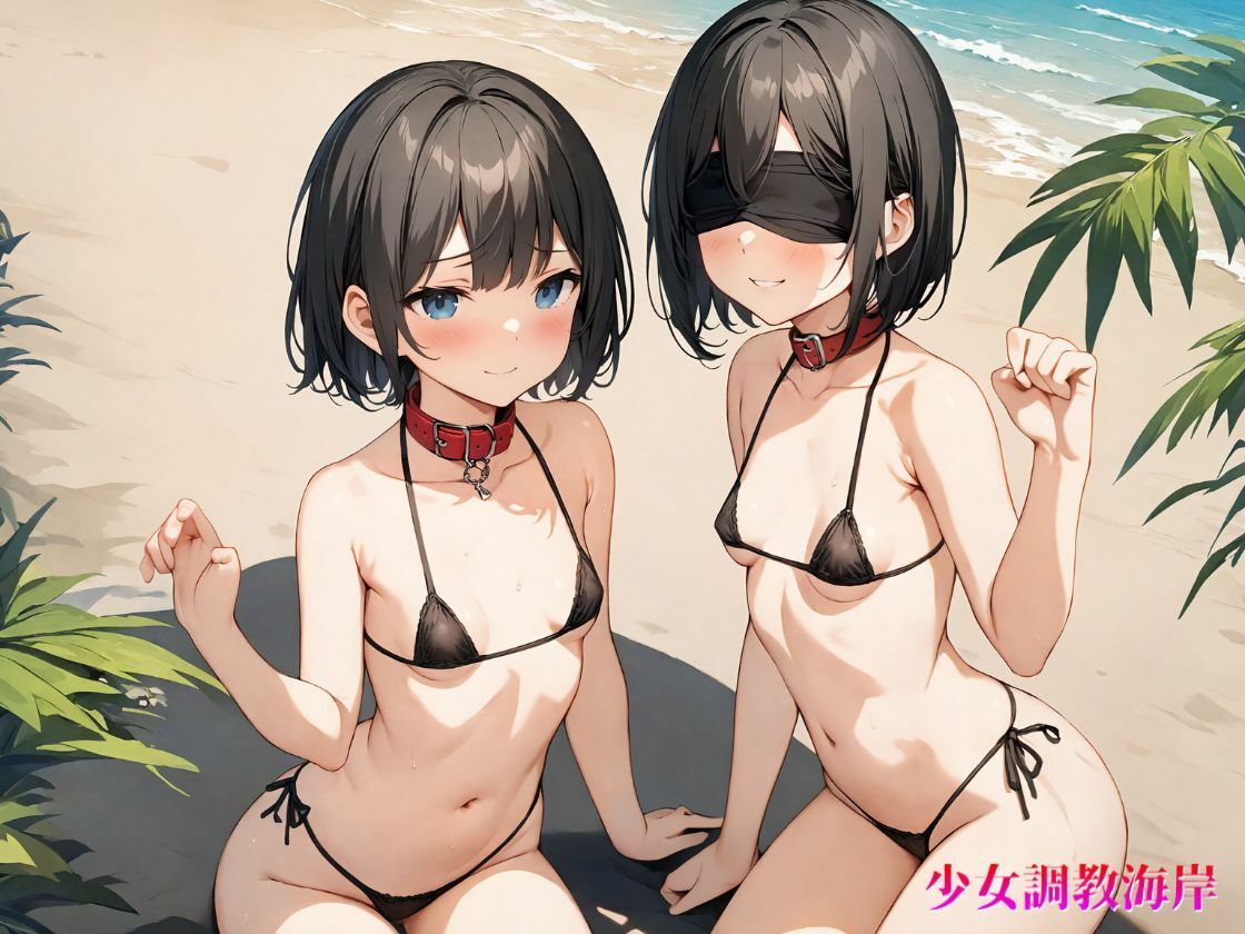 サンプル画像3:少女調教海岸 Vol.1【4K】(ぐちょまる。) [d_425466]