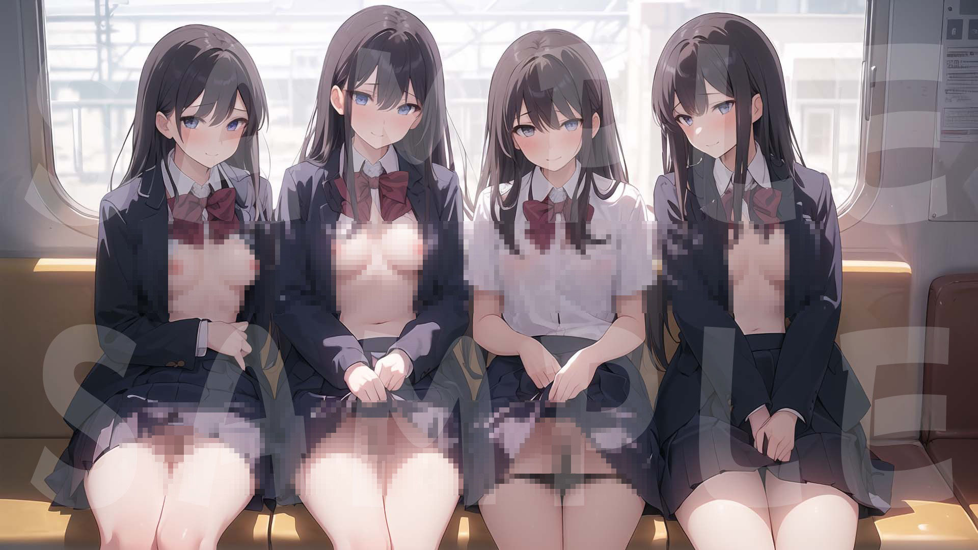 サンプル画像2:秘密の制服電車 「あのぉ 次は 私も、いいですか？」vol.8(MIDD) [d_425480]