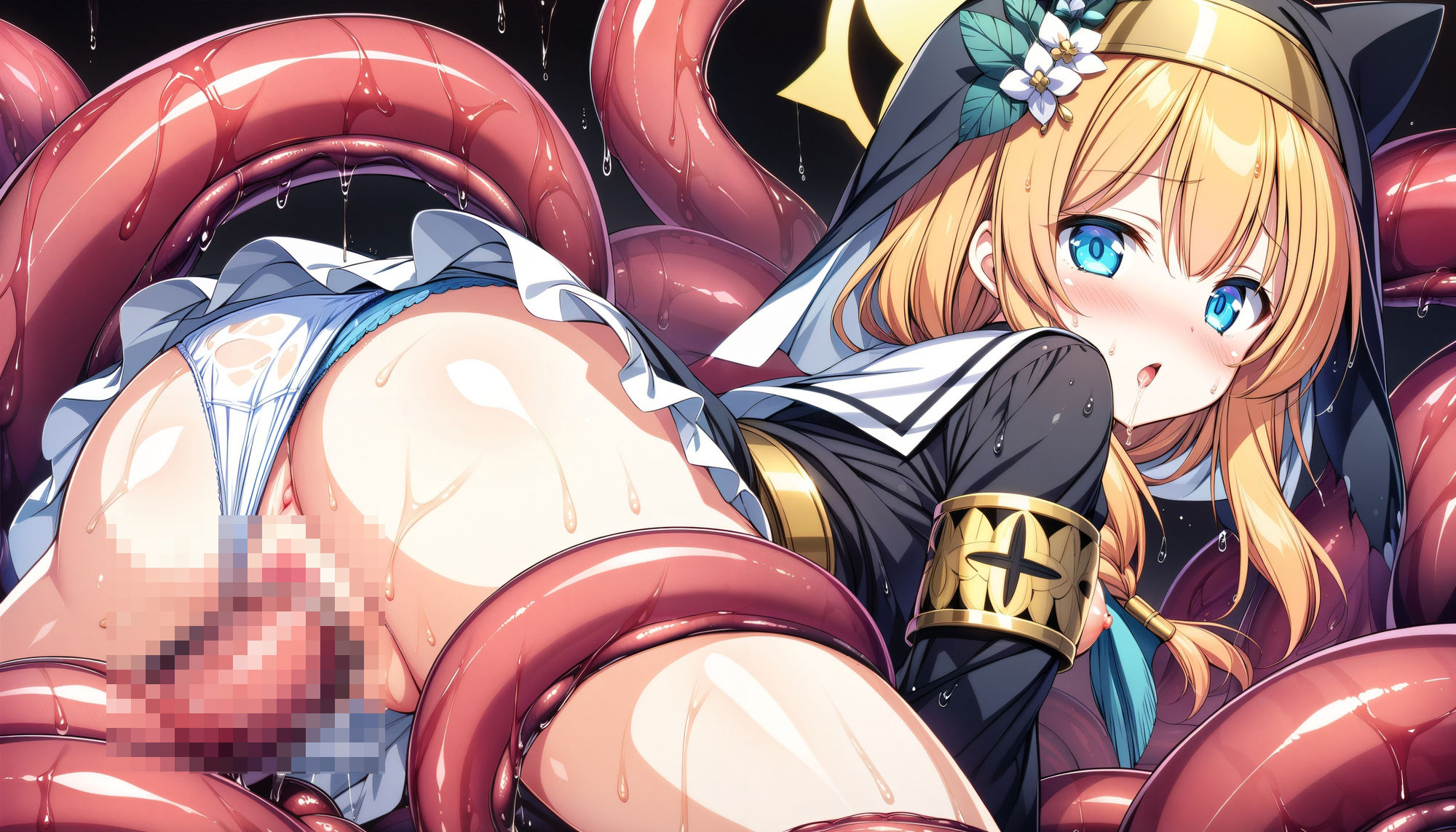 サンプル画像5:触手に囚われた少女達 〜ブルアカ編〜 Vol.3(星のアトリエ) [d_425548]