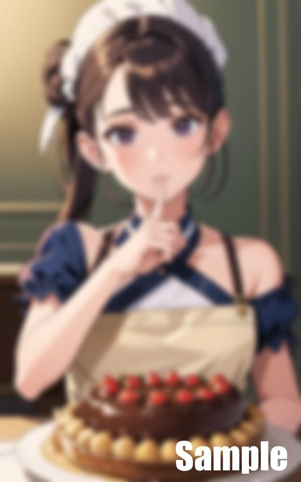 サンプル画像1:男性客が多い洋菓子店(じゃずな) [d_425567]