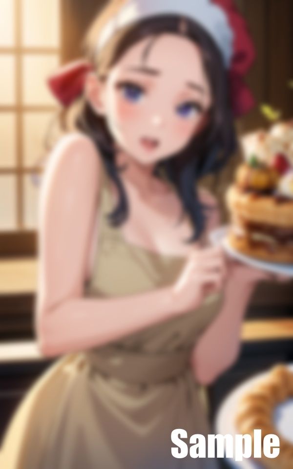 サンプル画像2:男性客が多い洋菓子店(じゃずな) [d_425567]